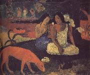 Paul Gauguin Happy Woman oil painting reproduction
